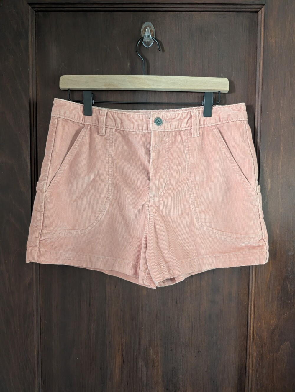Patagonia Organic Cotton Stand Up Shorts Pink Womens Corduroy 3" Inseam Size 10